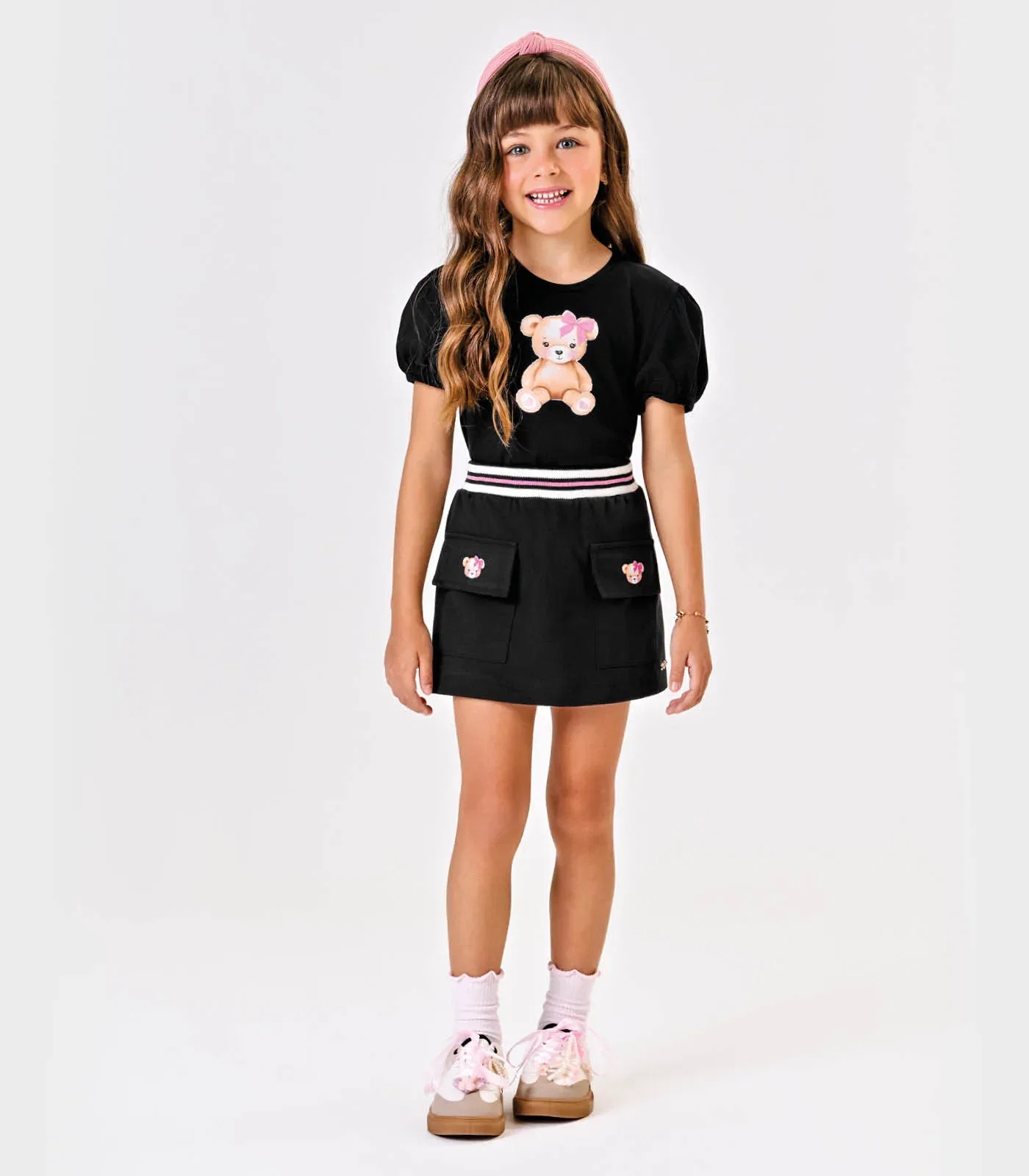 Blusa Feminina Infantil Com Estampa Trick Nick Preto