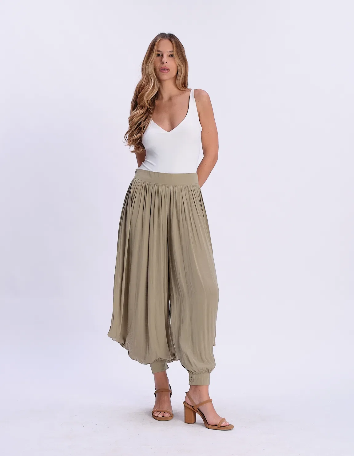 Calça Ampla Aladim - Verde