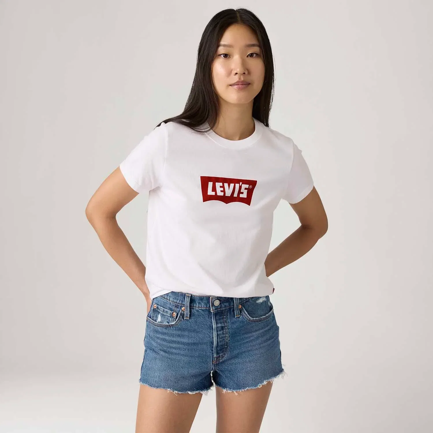 Camiseta Levi's® Graphic Favorite Branca Manga Curta — imagem 1