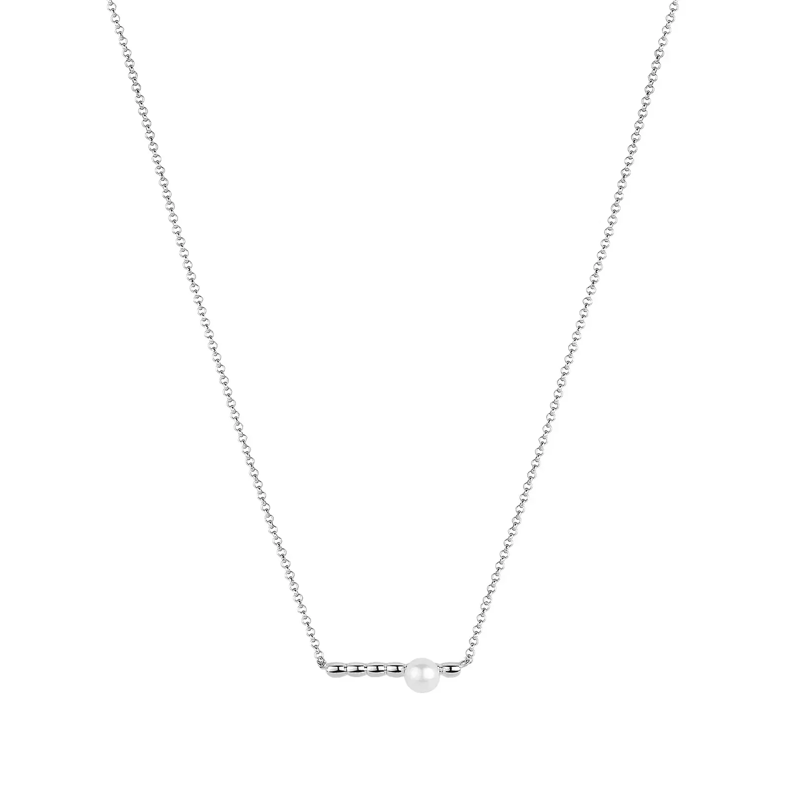 Colar em Prata 925 com Pérola, 45cm