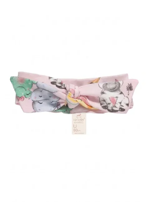 Faixa para Cabelo Menina em Suedine (Rosa)