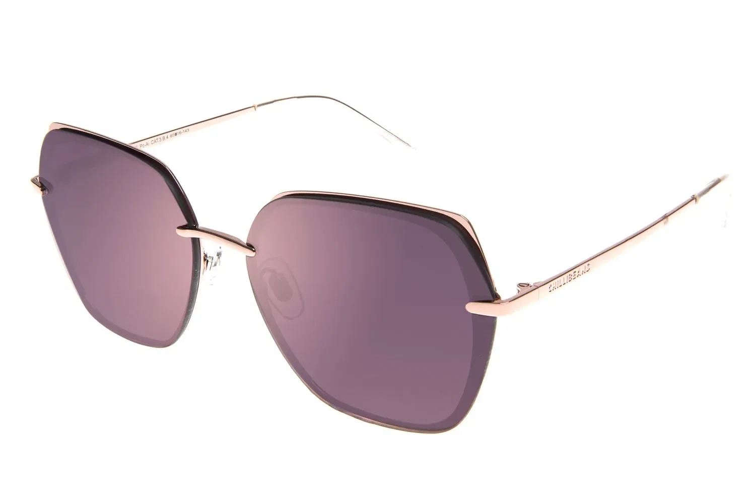 Óculos de Sol Feminino Chilli Beans Clássicos Quadrado Roxo — imagem 1