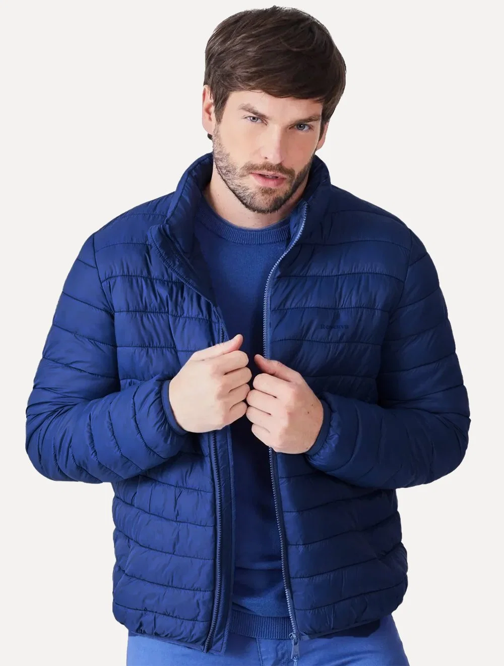 Jaqueta Reserva Masculina Puffer Downtown Packable Azul Marinho