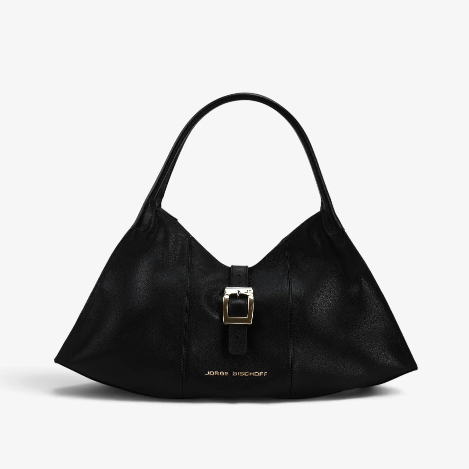 Bolsa Hobo Preto Couro