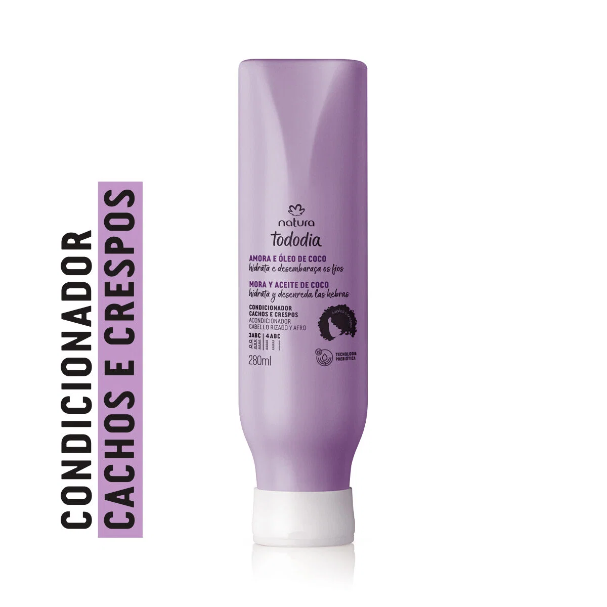 Condicionador Cachos e Crespos Tododia Amora e Óleo de Coco 280 ml — imagem 1