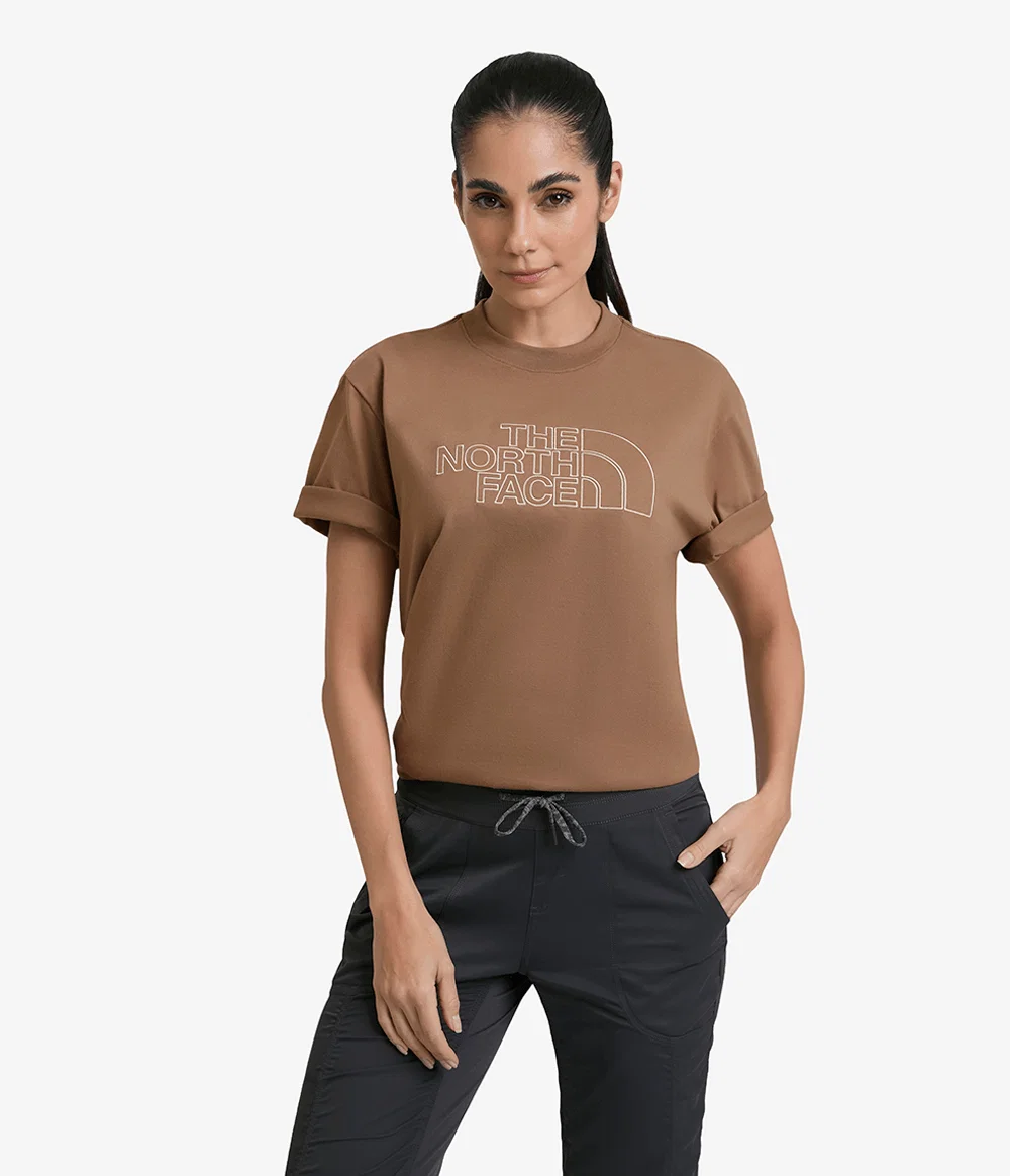 Camiseta Unissex Drew Peak Light Latte / Gravel
