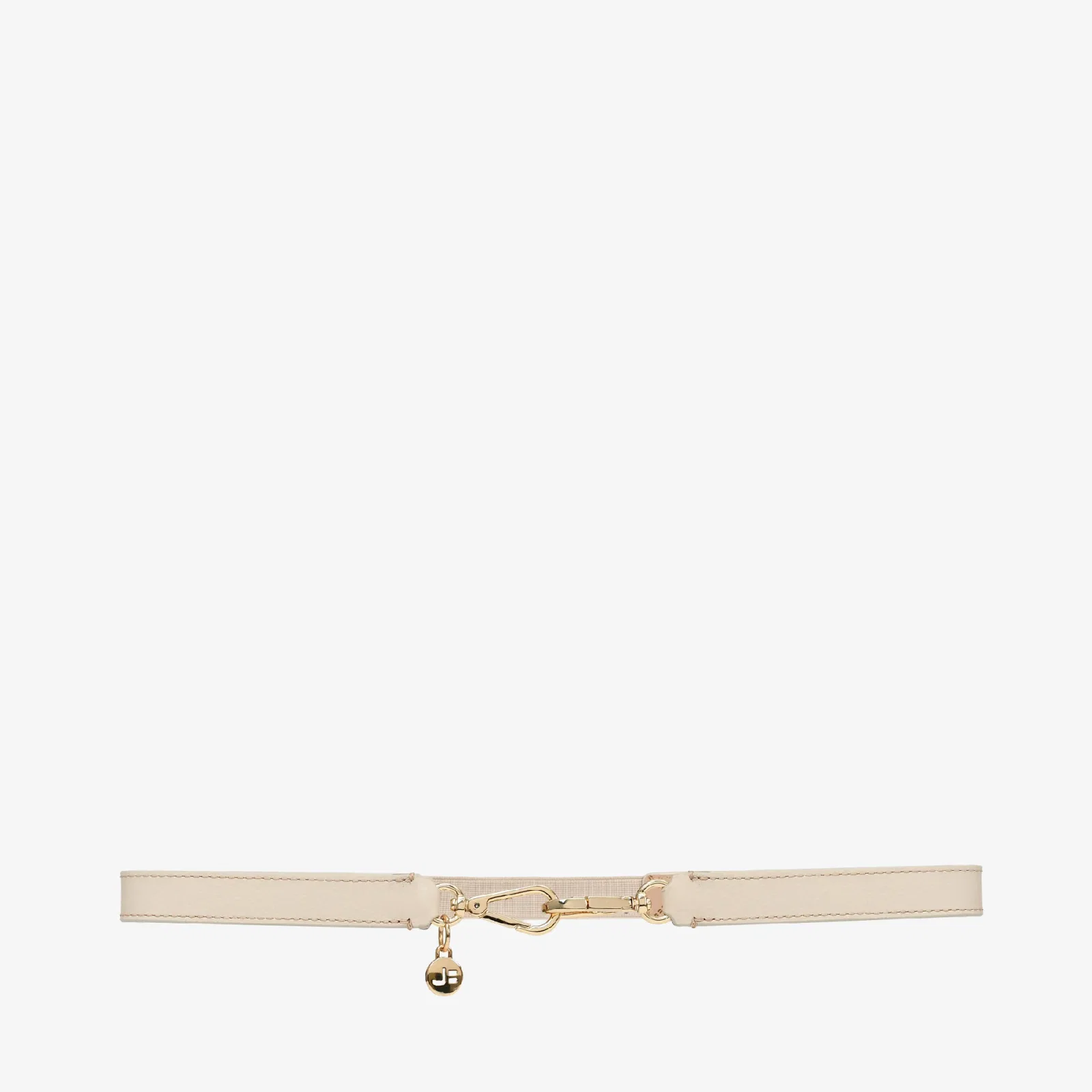 Cinto Off White Bruleé Metal Dourado Couro — imagem 1