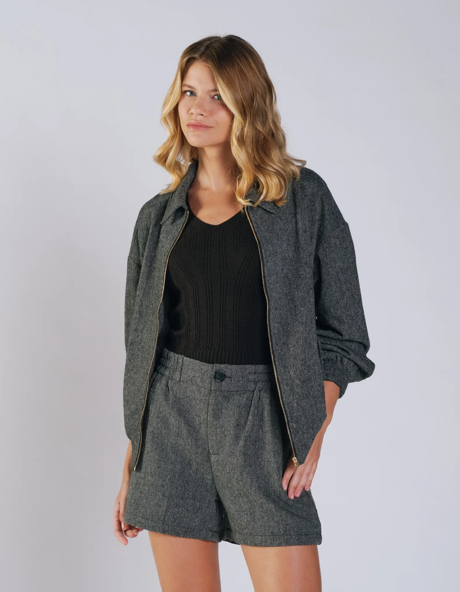 Jaqueta Bomber La - Preto
