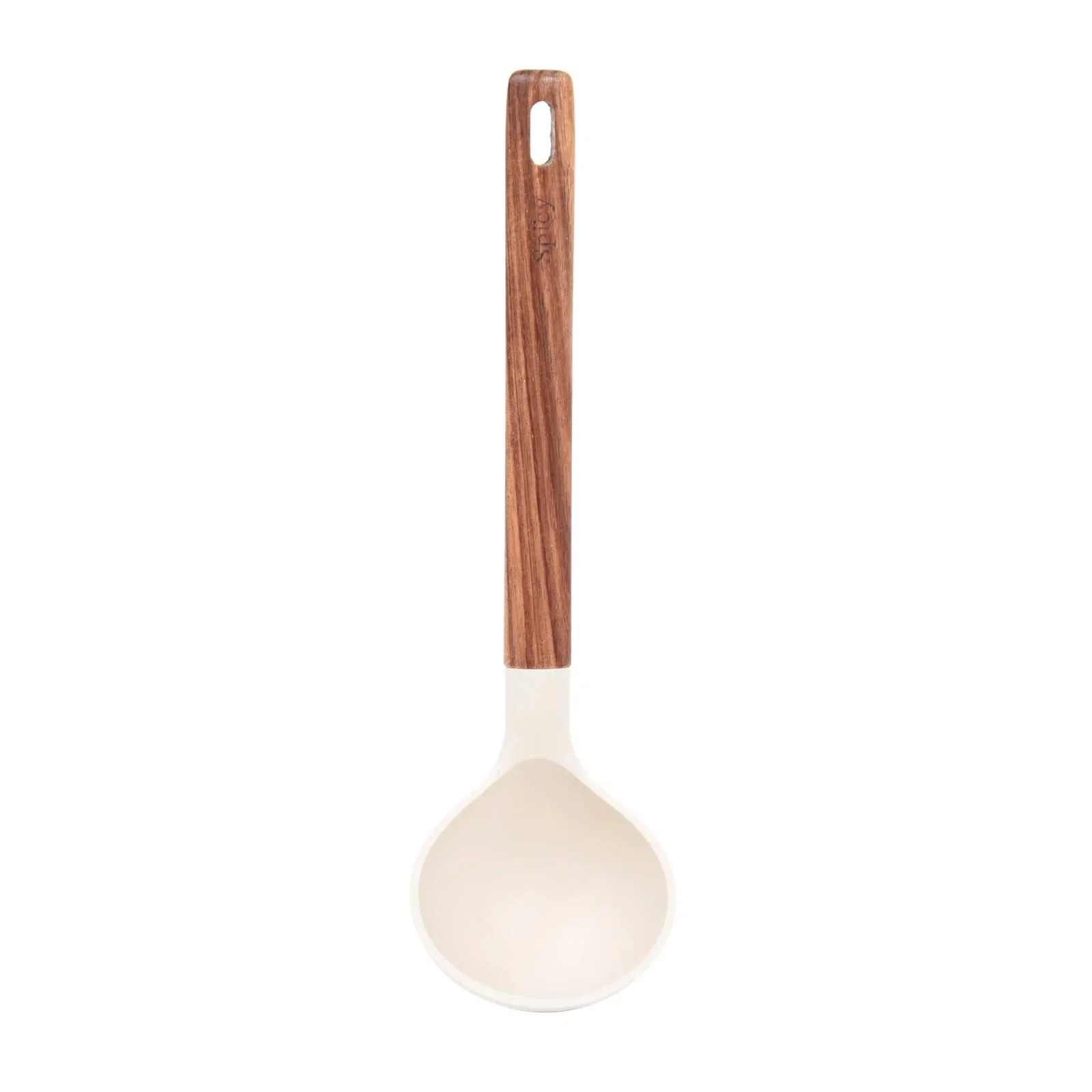 Concha de Silicone com Cabo em Acácia Spicy Bege — imagem 1