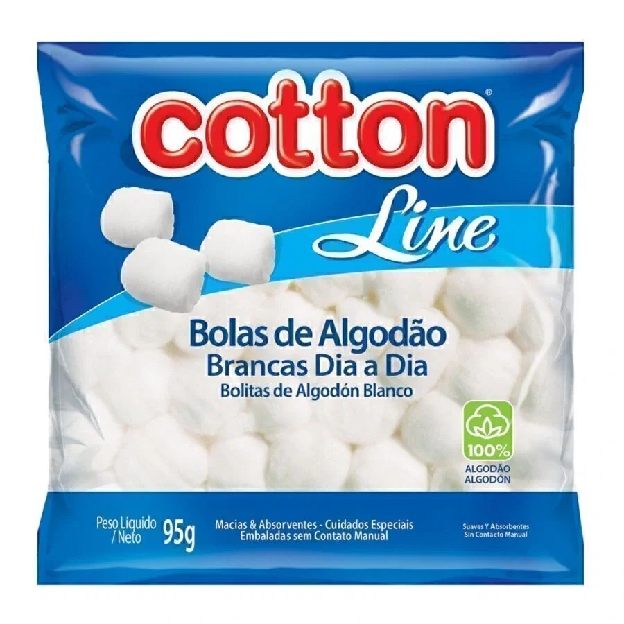 Algodão Cotton Line Bola Branca 95g