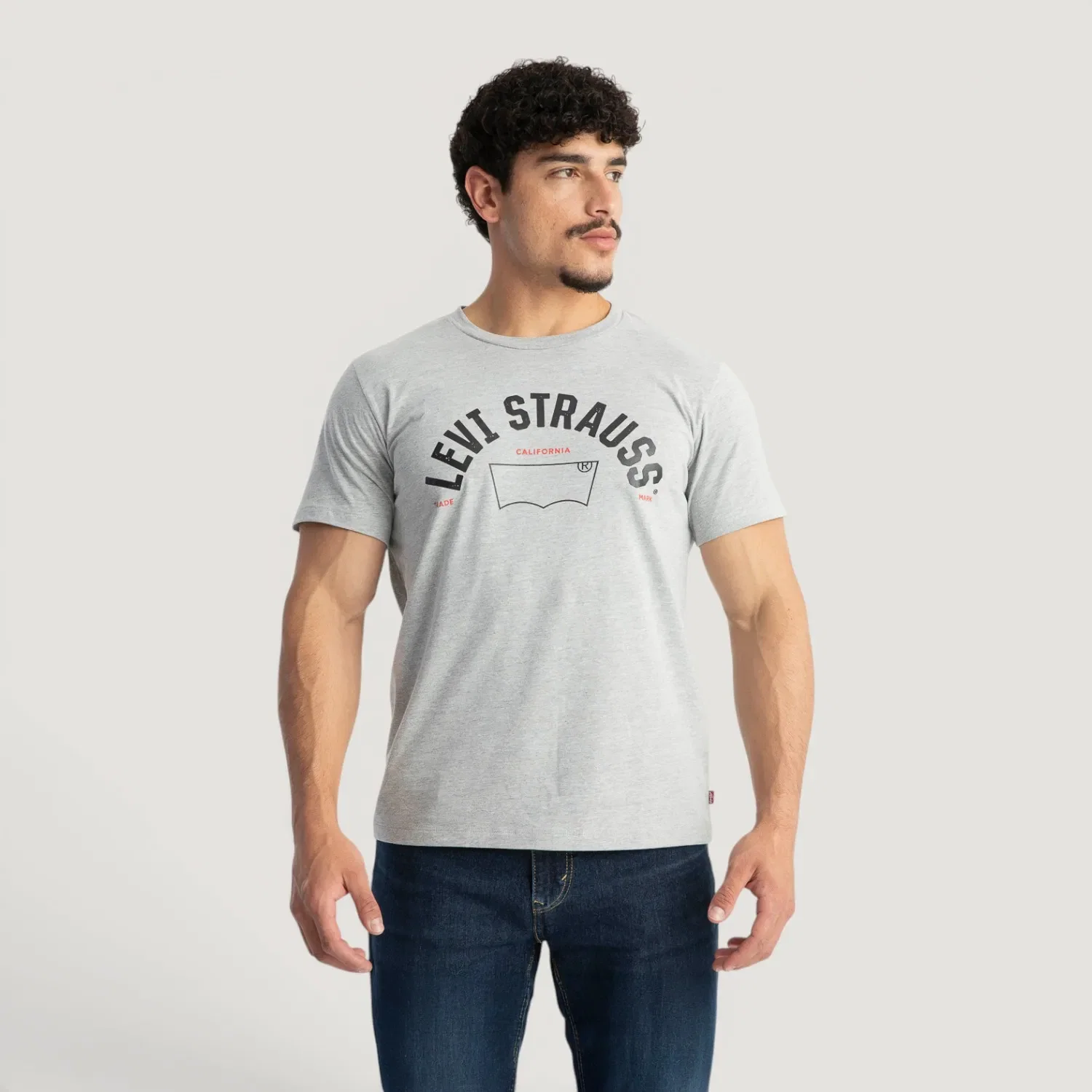 Camiseta Levi's® Graphic Set-in Neck Manga Curta — imagem 1