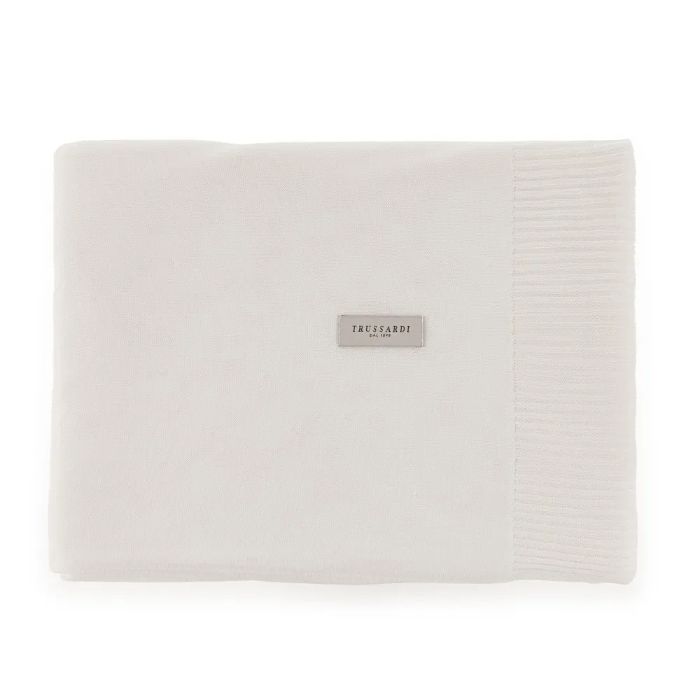 Manta em Fibra de Bambu Natural Elora Branco — imagem 1
