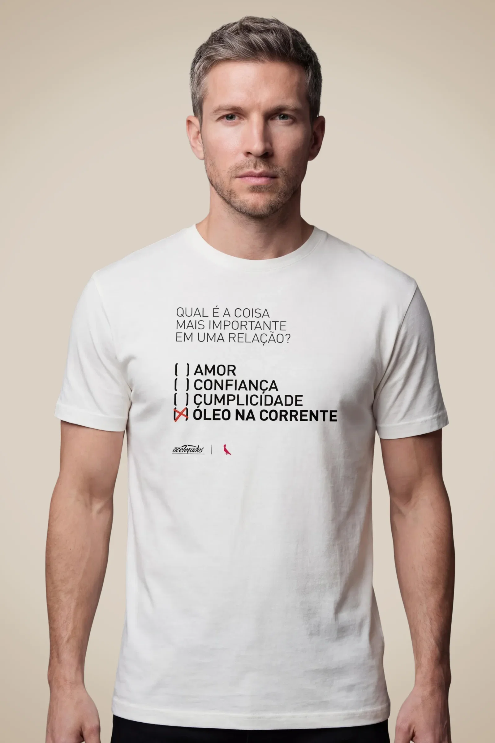 Camiseta Óleo Na Relação