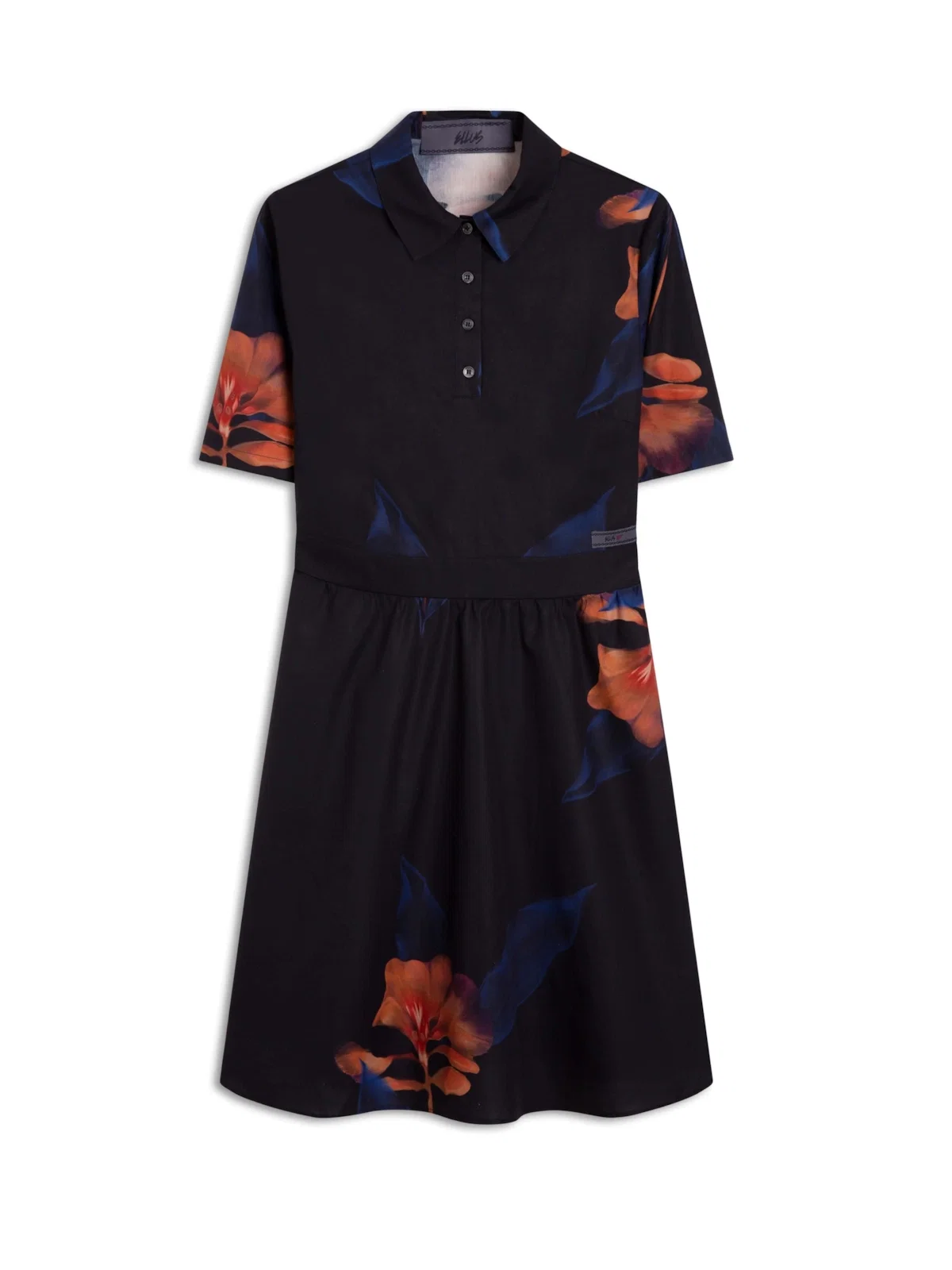 Vestido Chemise Ultraviolet Godê Preto — imagem 1