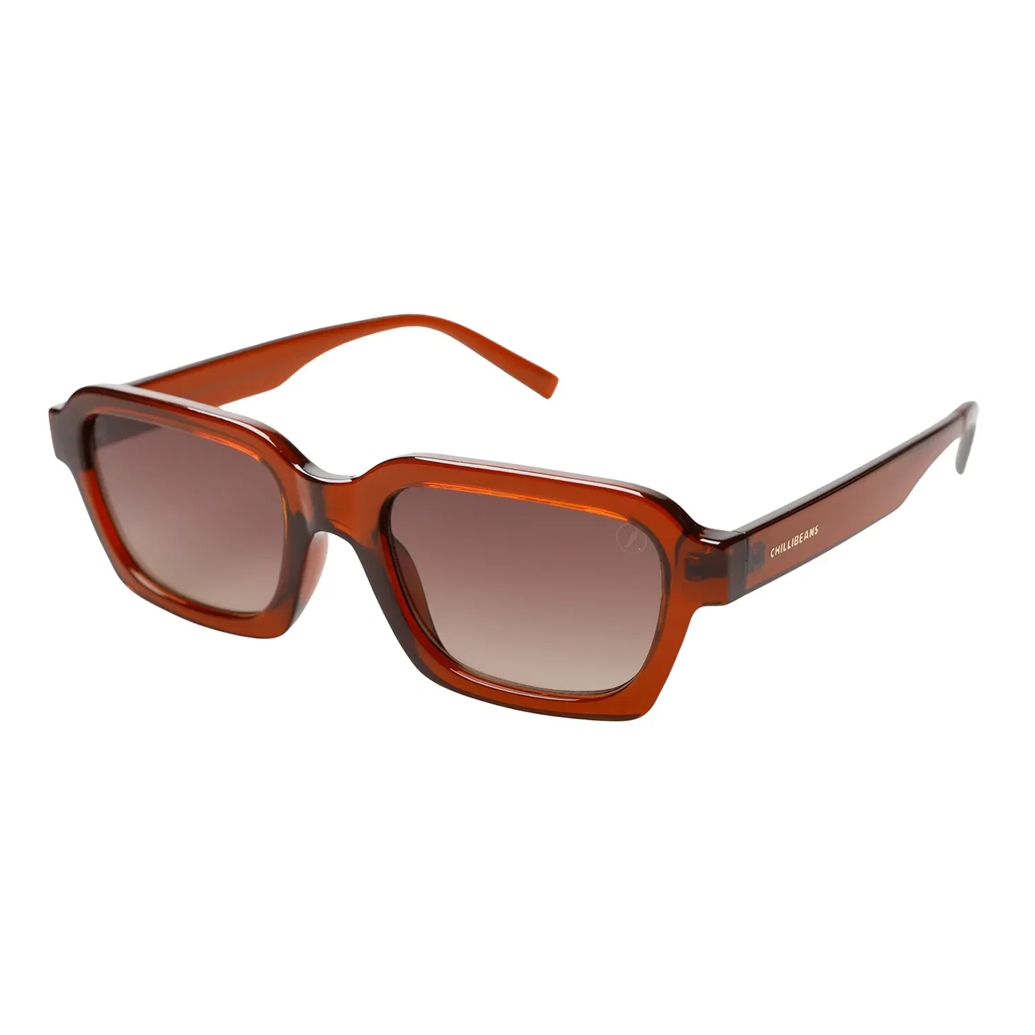 Óculos de Sol Feminino Chilli Beans Trend Quadrado Degradê Marrom — imagem 1