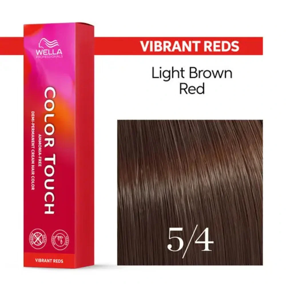 Tonalizante Wella Color Touch 5/4 Castanho Claro Avermelhado