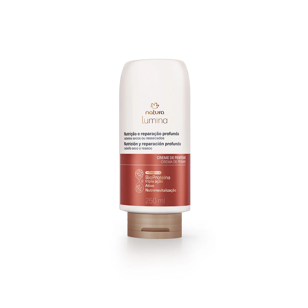 Creme de Pentear Selador de Cutículas Cabelos Secos ou Ressecados Lumina 250 ml