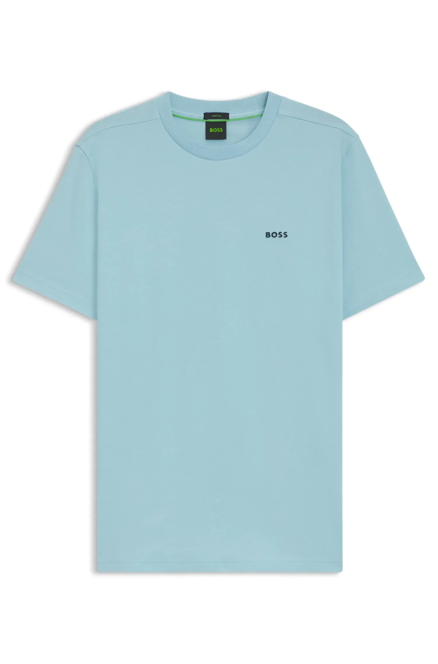 Camiseta Regular Fit em algodão elástico com logo
