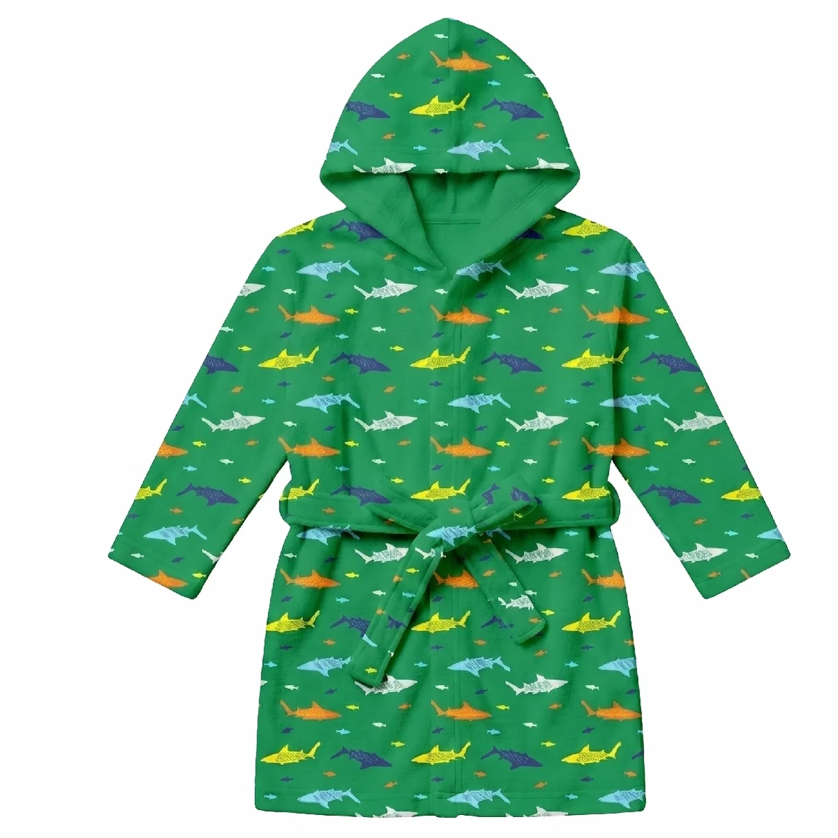 Roupão Com Capuz Toddler Colors Fish Atoalhado Tip Top