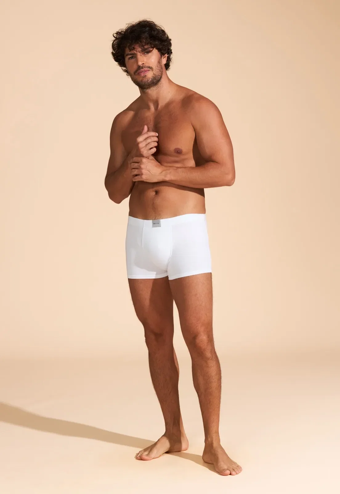 Cueca Basica Boxer De Viscose Stretch Recco