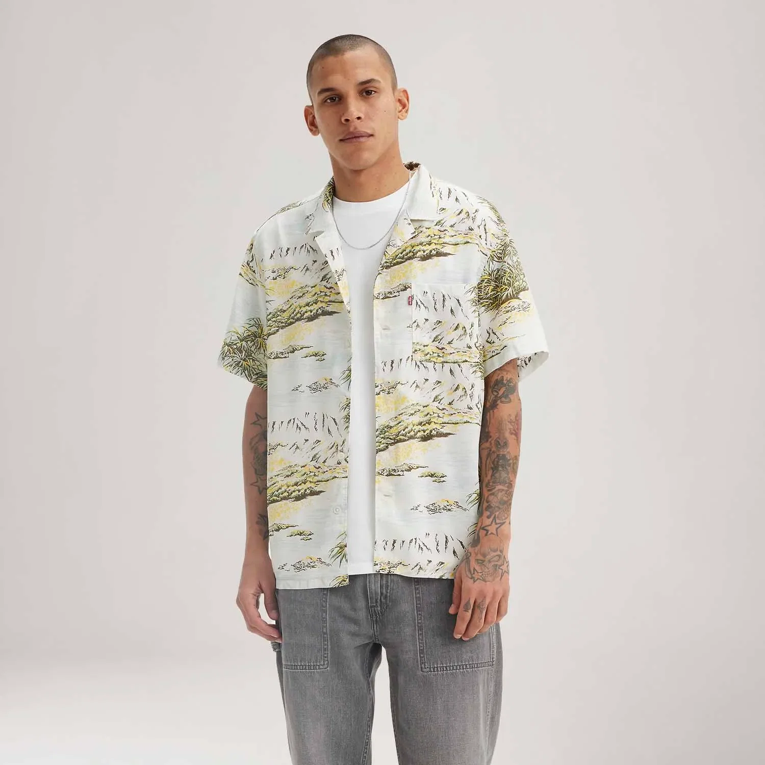 Camisa Levi's® The Sunset Camp Estampada Manga Curta — imagem 1