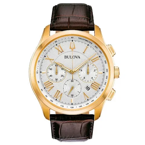 Relógio Bulova Masculino Couro Marrom 97B169 03 ATM