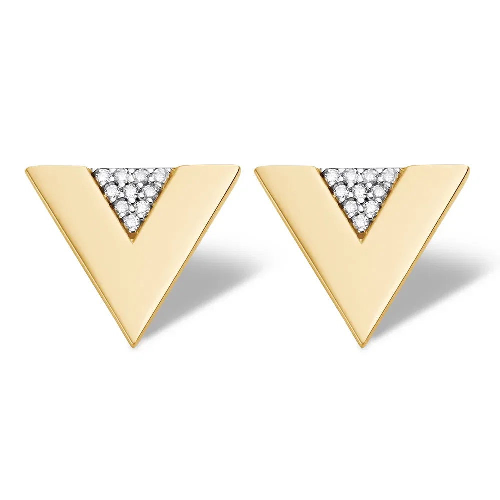 Brinco Vivara em Ouro Amarelo 18k com Diamantes — imagem 1