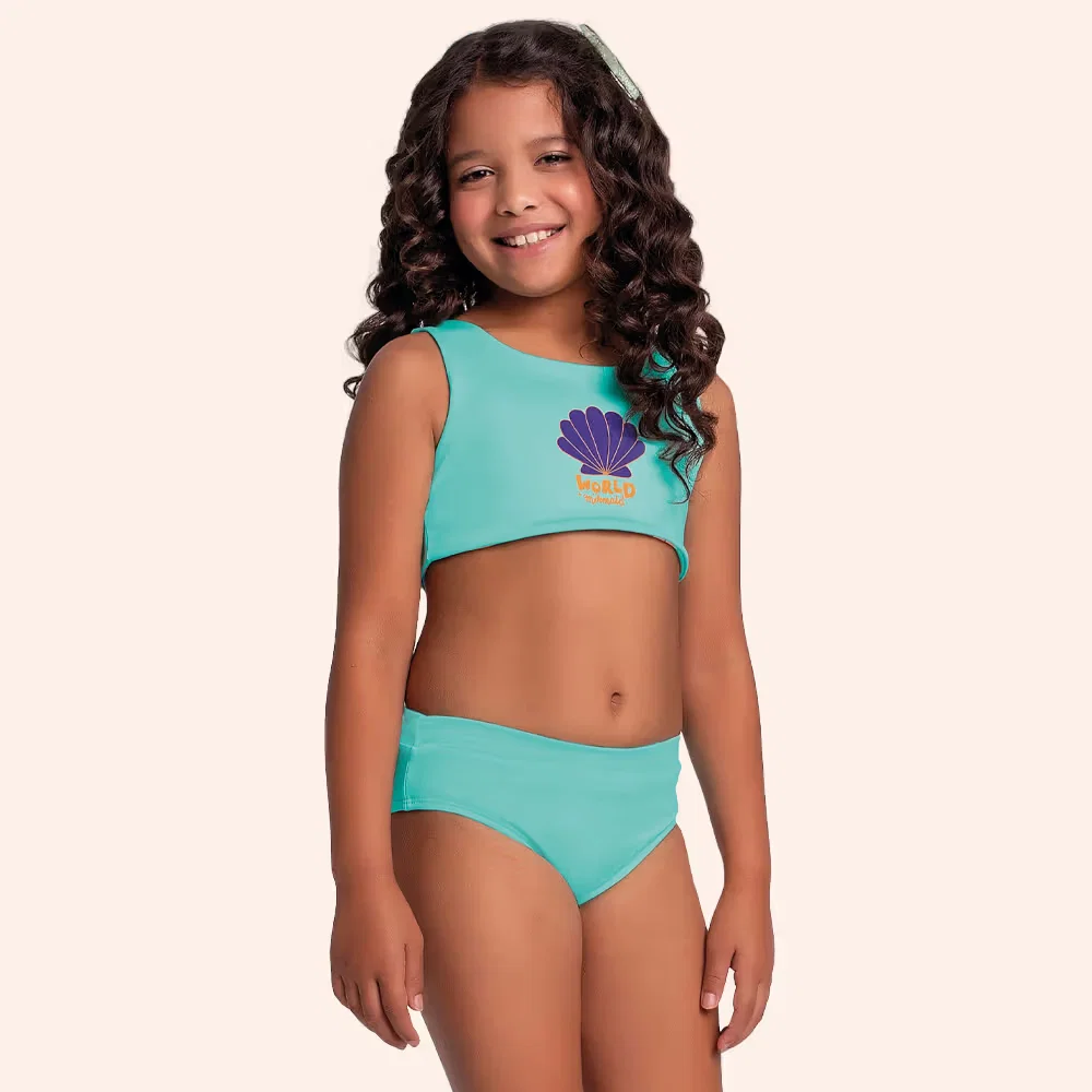 Conjunto biquíni top dupla face sublimado e calcinha com forro em cotton poliéster — imagem 1