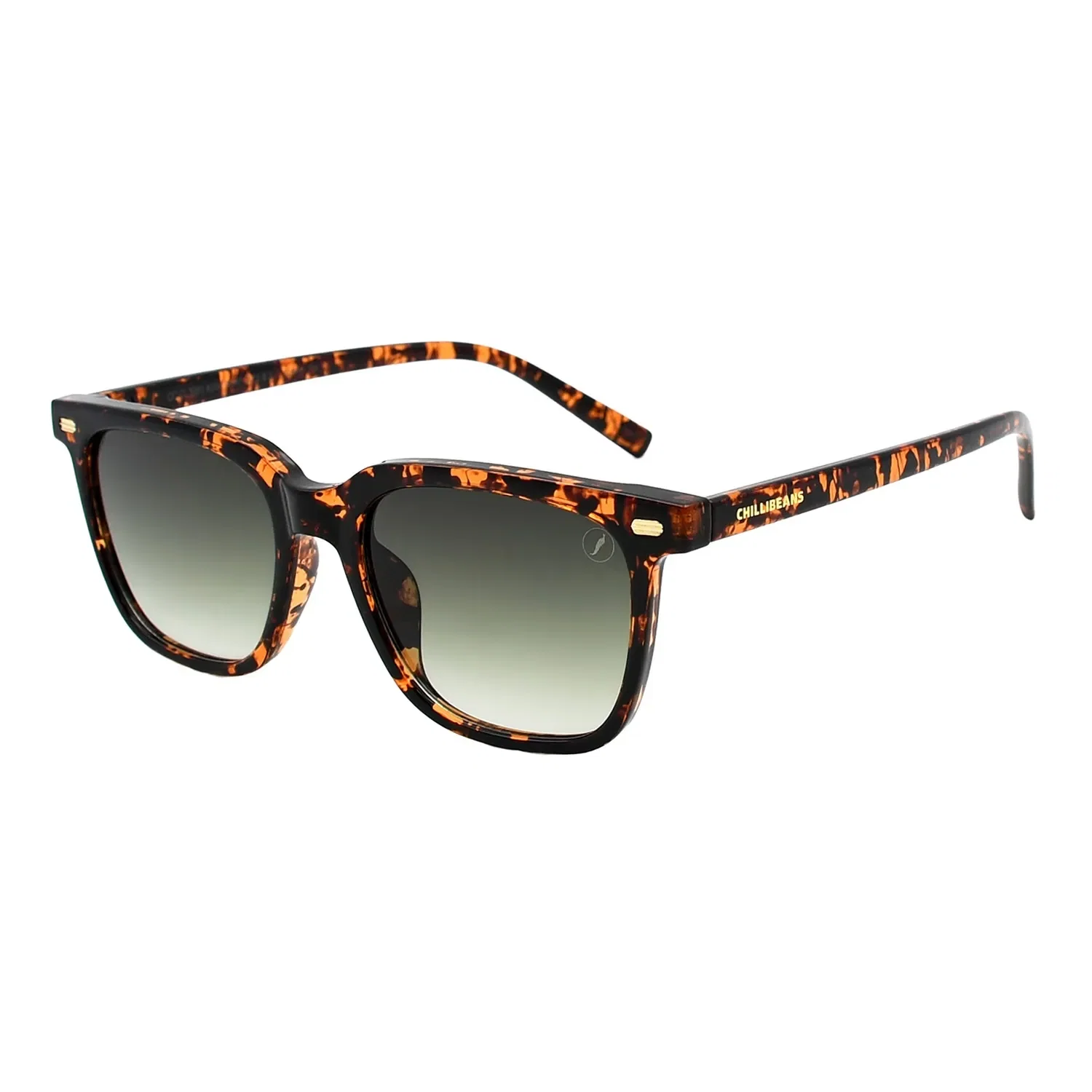 Óculos de Sol Masculino Chilli Beans Quadrado Degradê Verde — imagem 1