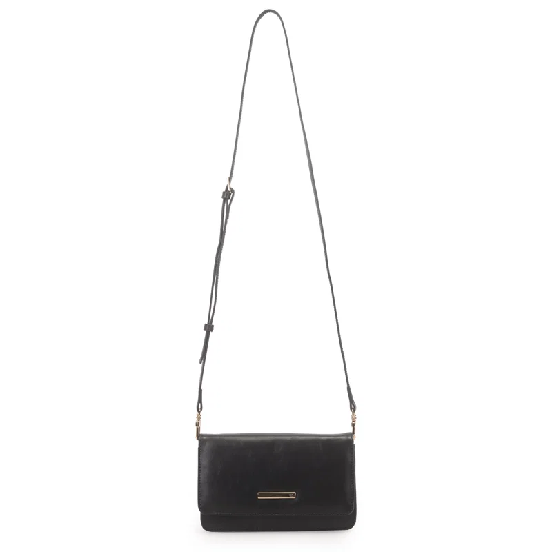 Bolsa Transversal Couro Pequena Com Tampa