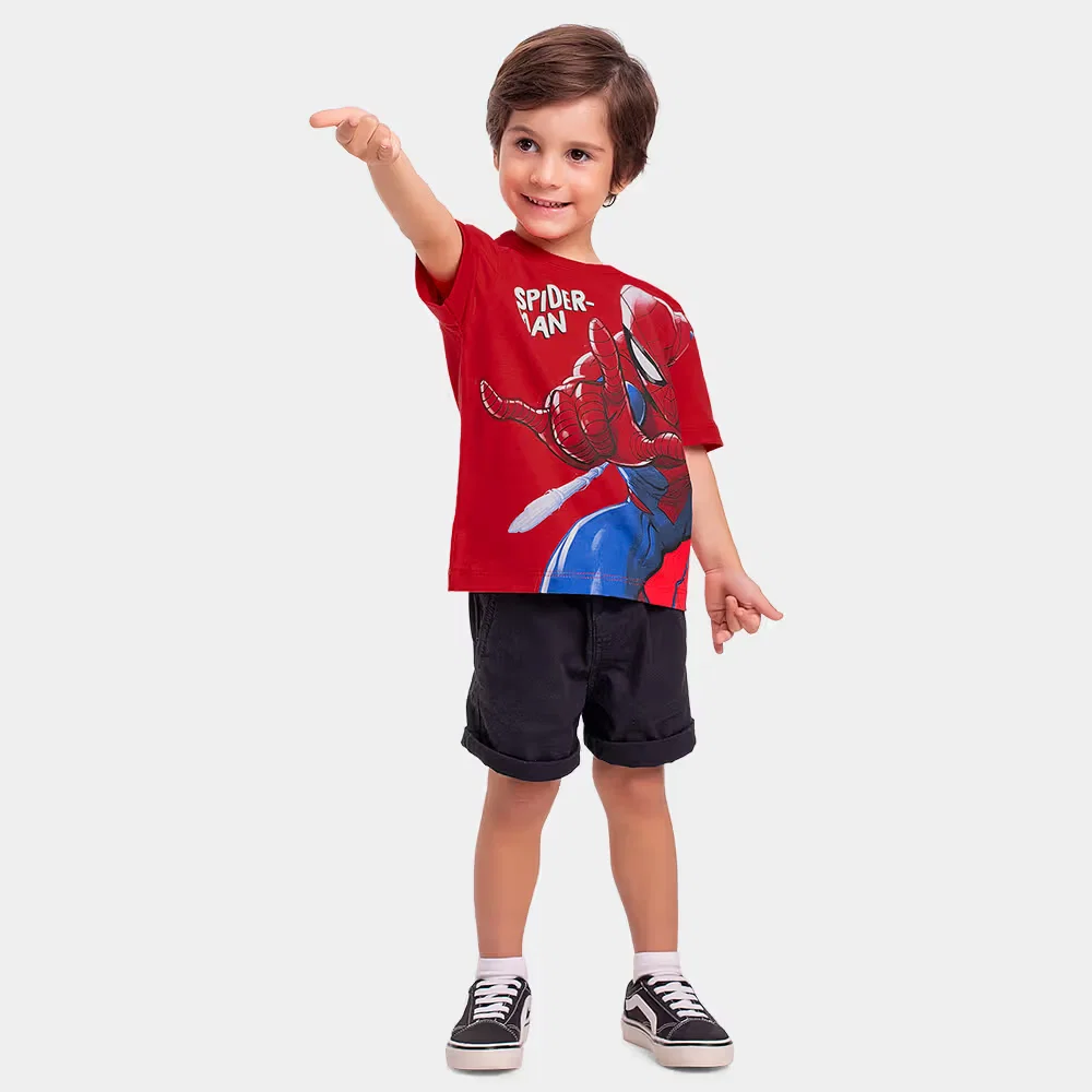 Camiseta com relevo em 3d spider-man