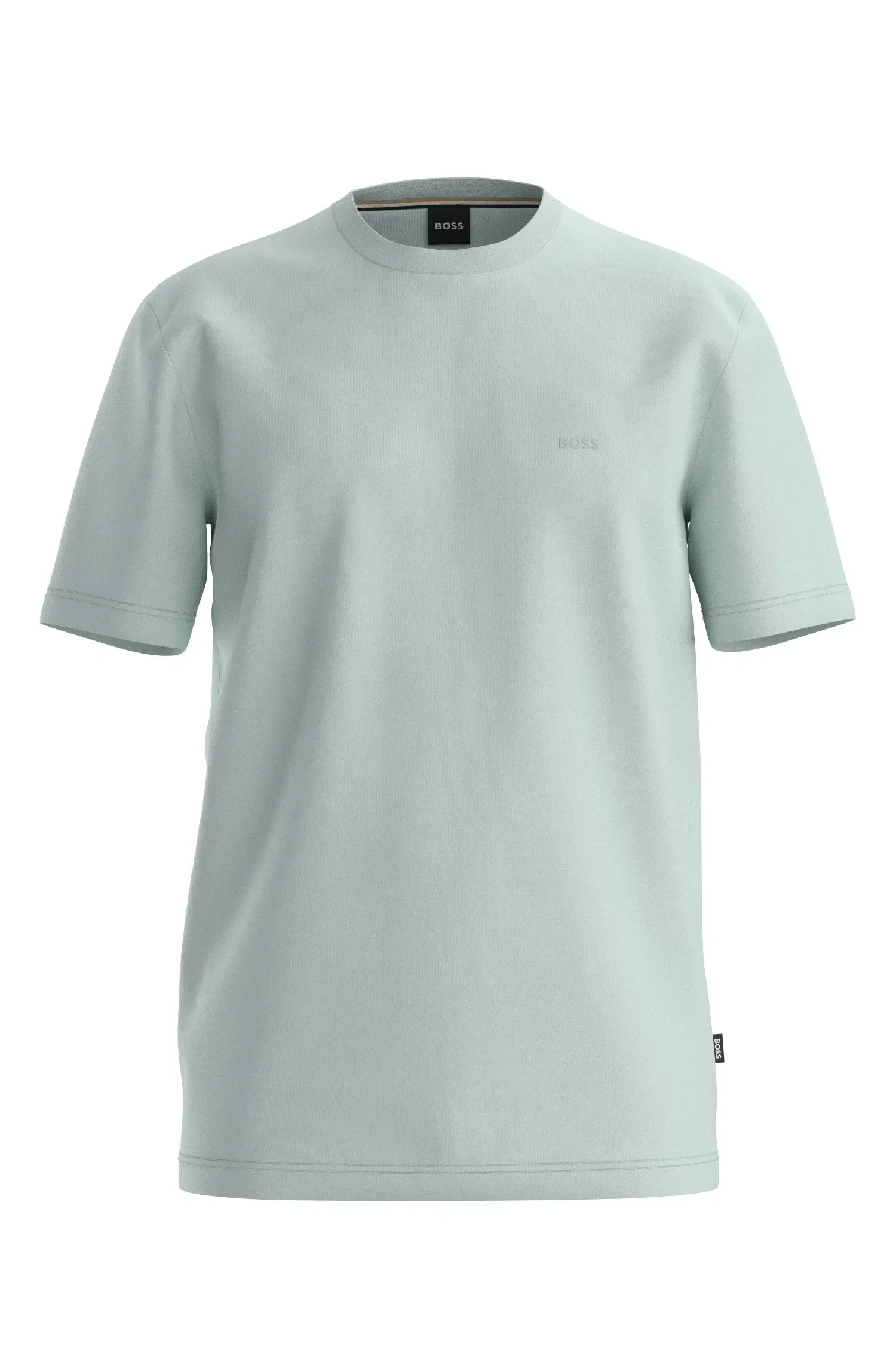 Camiseta Em Jersey De Algodão Com Detalhe De Logo