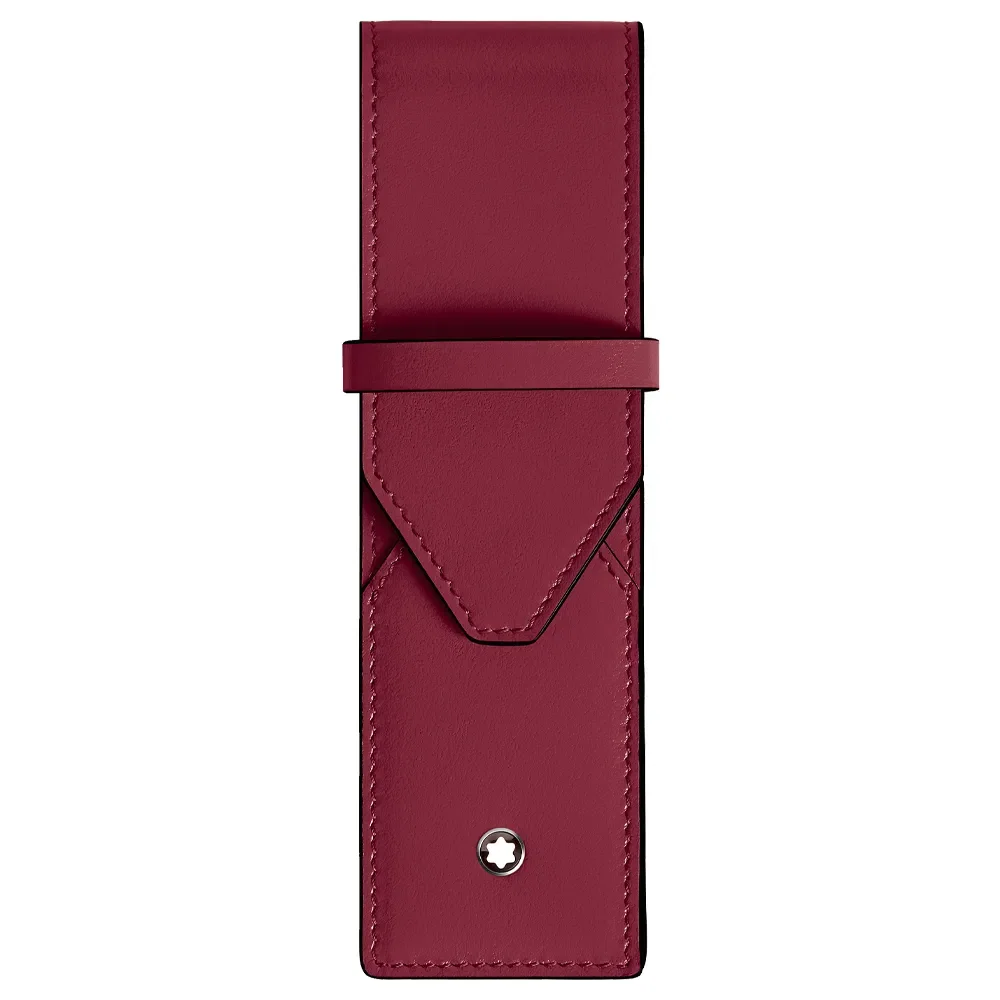 Estojo Montblanc Meisterstuck em Couro Cassis para Canetas 199333