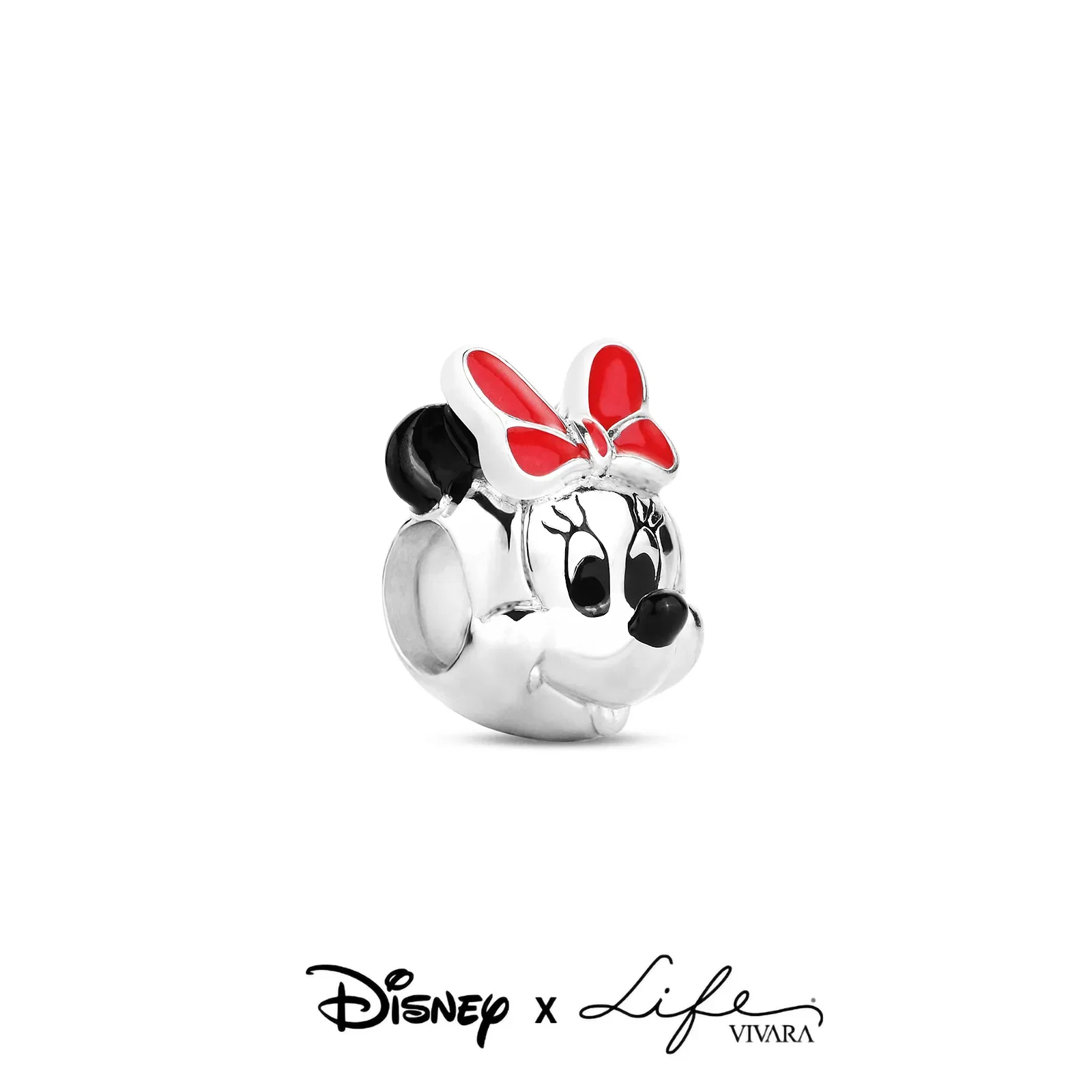 Separador Life Disney Minnie em Prata 925 com Esmalte