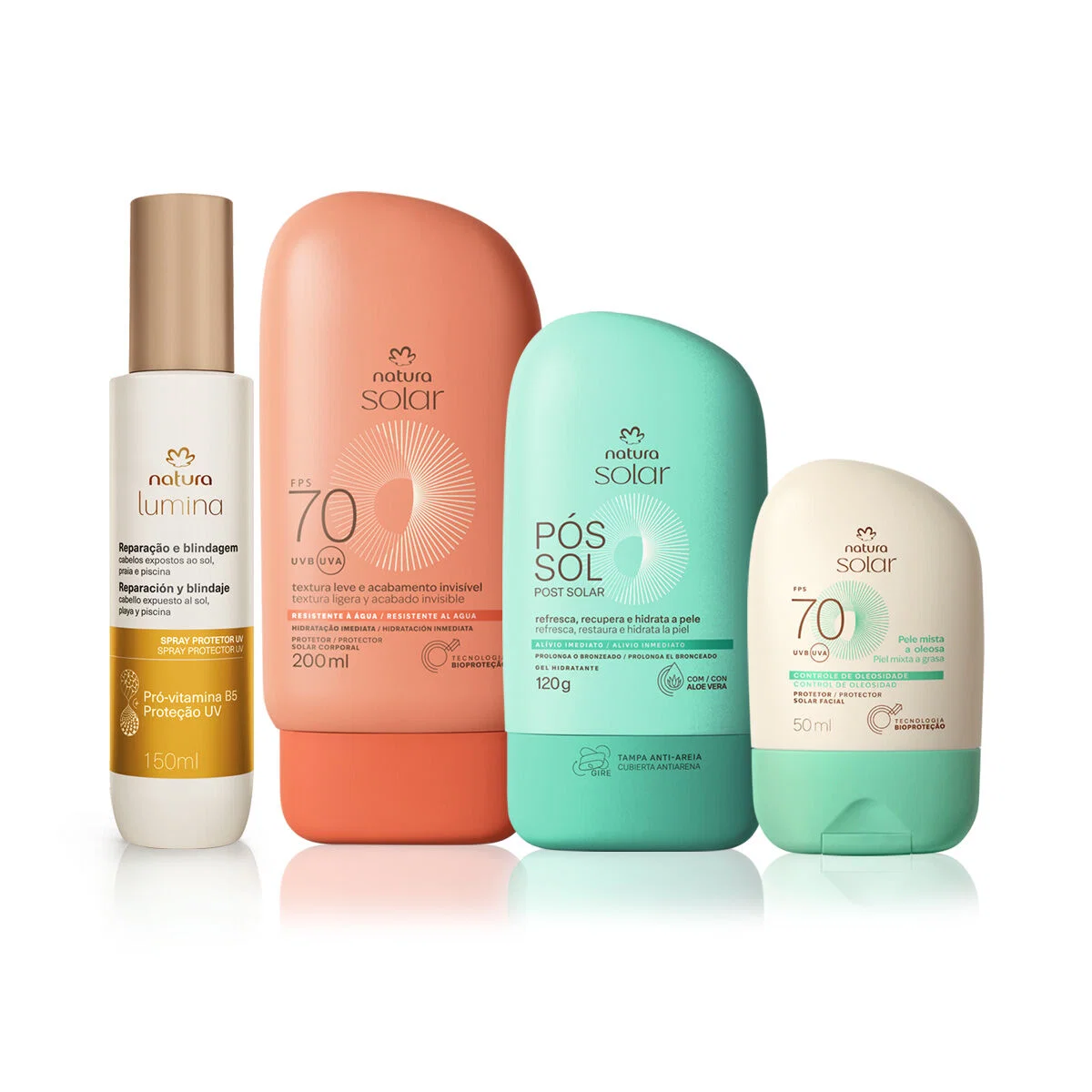 Kit Lumina e Natura Solar com Proteção para Pele Mista a Oleosa — imagem 1