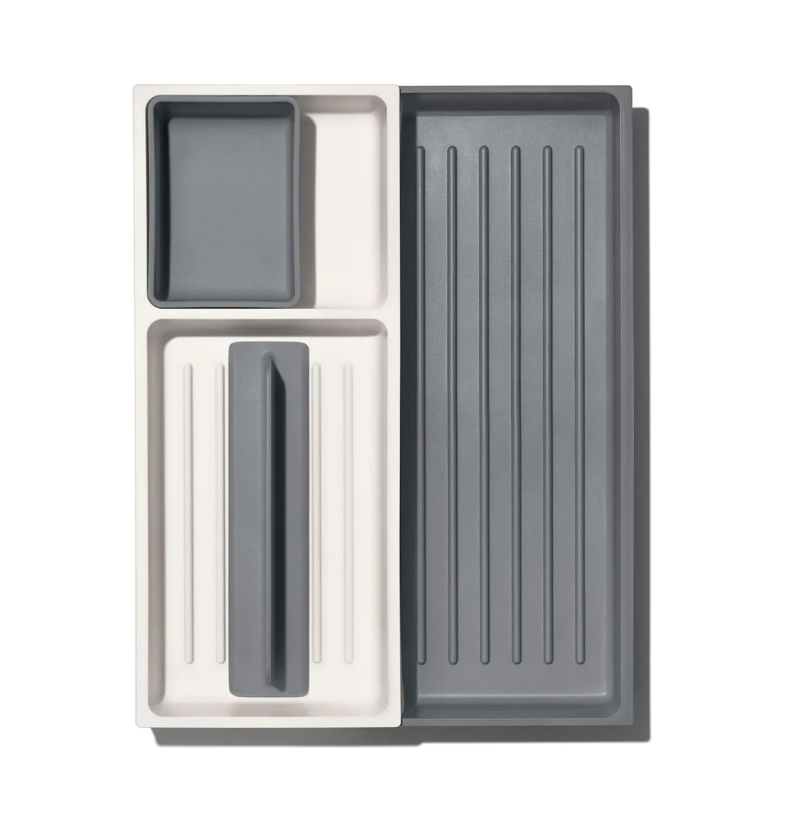 Organizador de Utensílios para Gaveta Expansível com 3 Compartimentos 6,3x32x41cm OXO