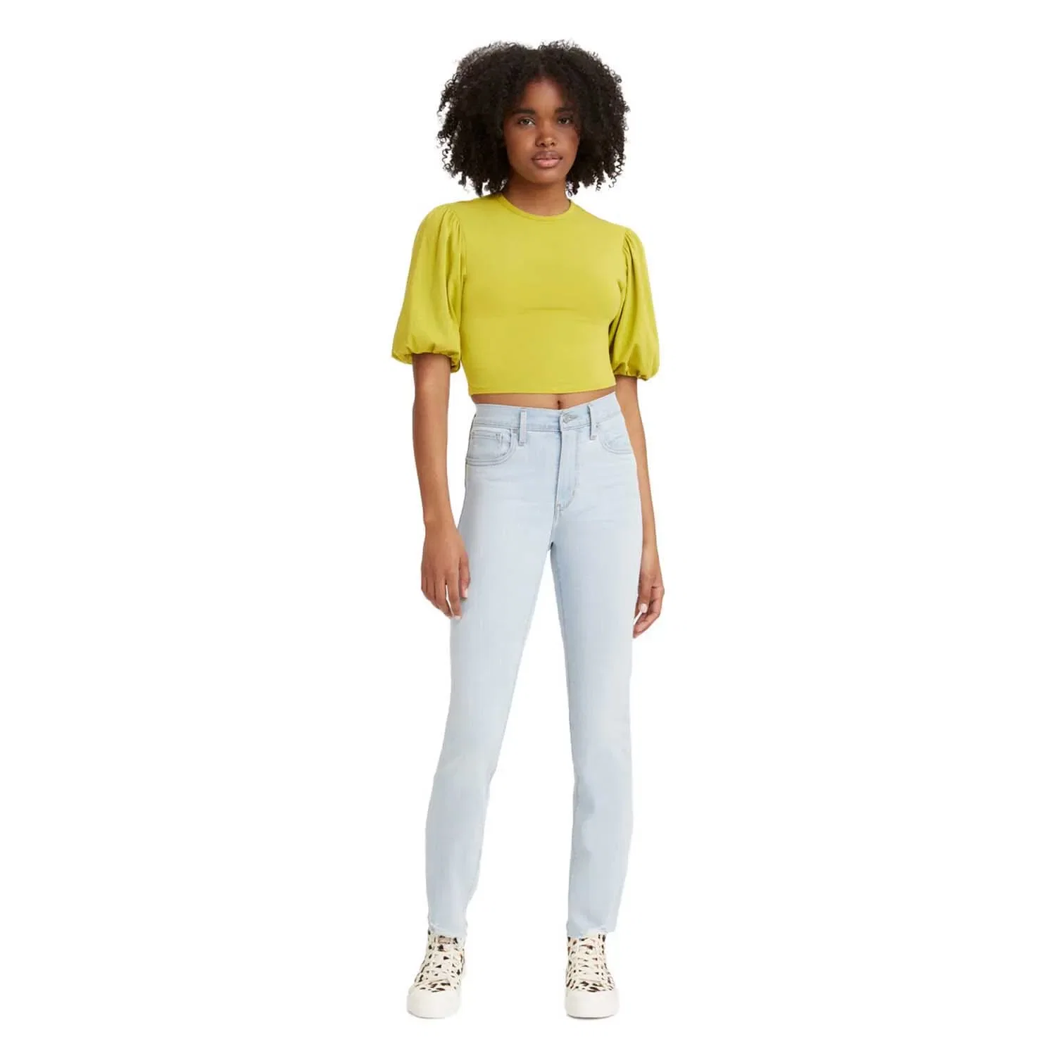 Calça Jeans Levi's® 724® High Rise Straight Lavagem Clara — imagem 1