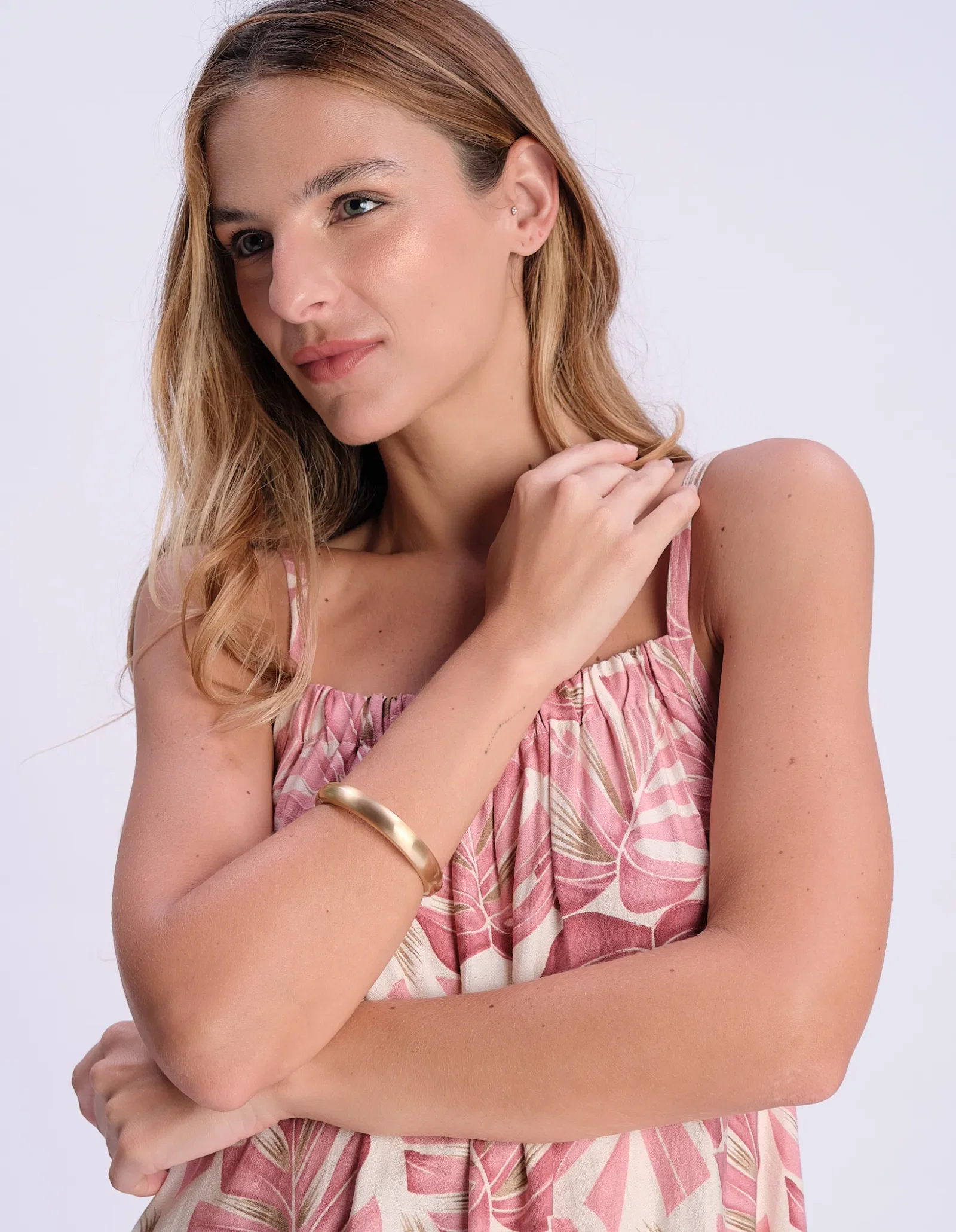 Bracelete Fino Fosco - Dourado