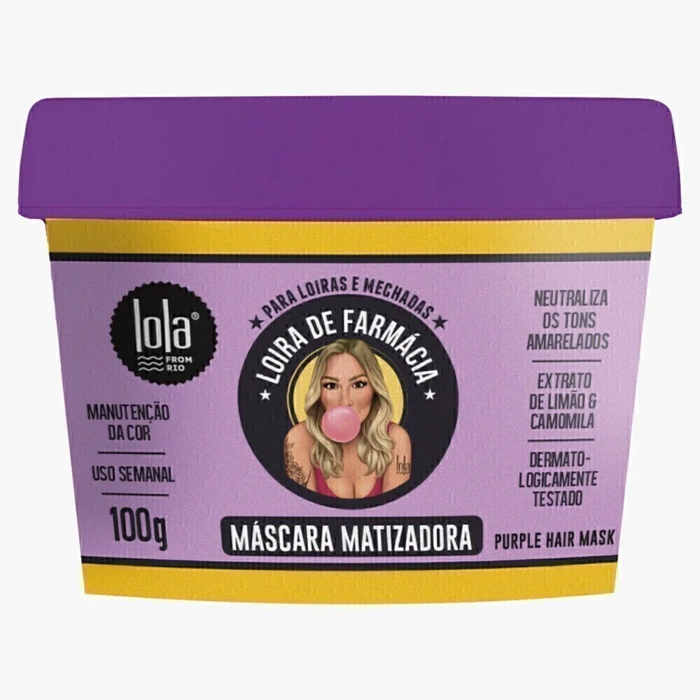 Máscara Matizadora Lola Loira de Fármacia 100g