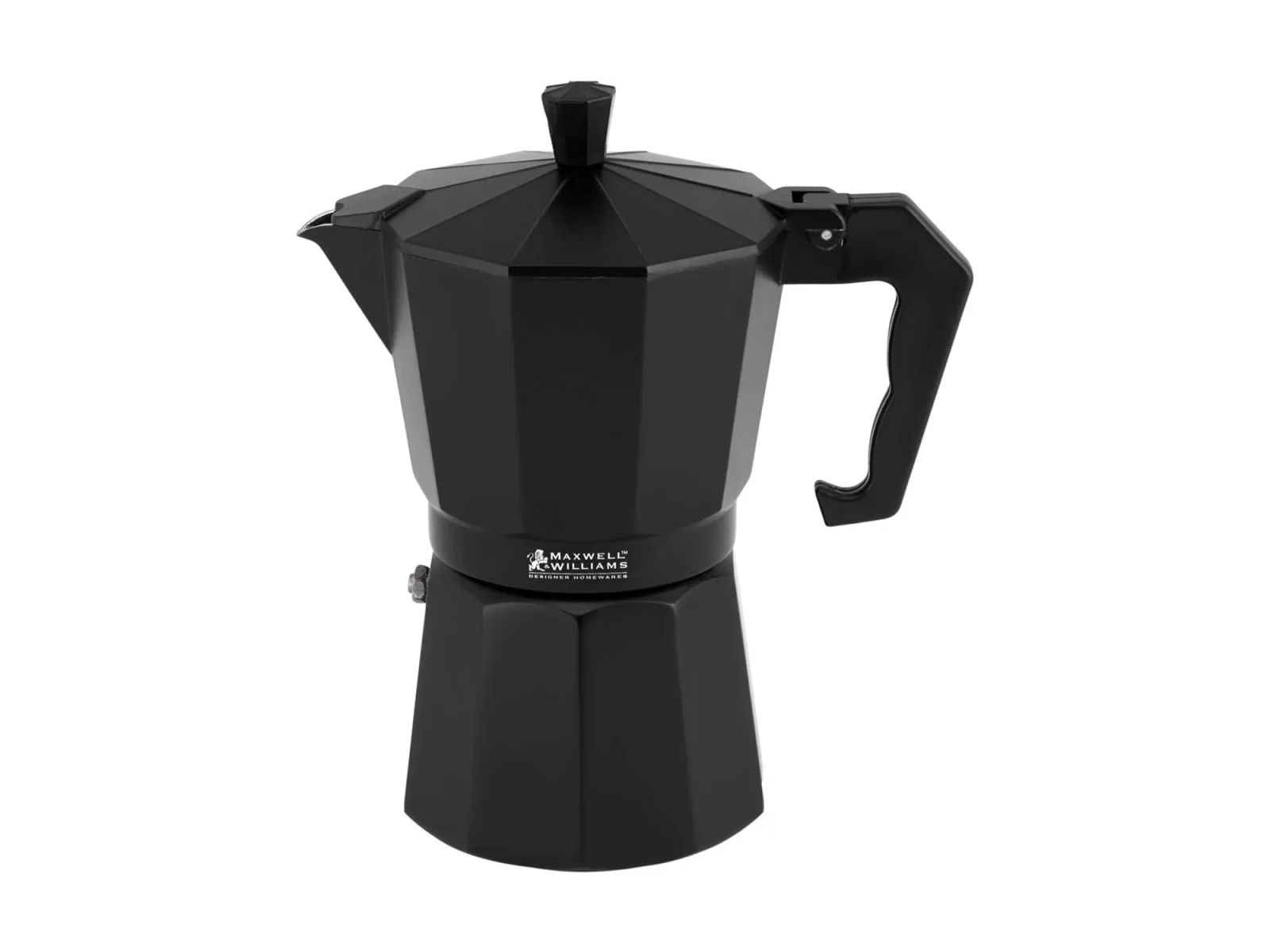 Cafeteira Italiana em Alumínio 6 Xícaras Maxwell & Williams Preta