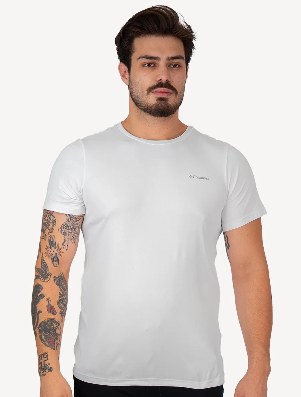 Camiseta Columbia Masculina Neblina Branca