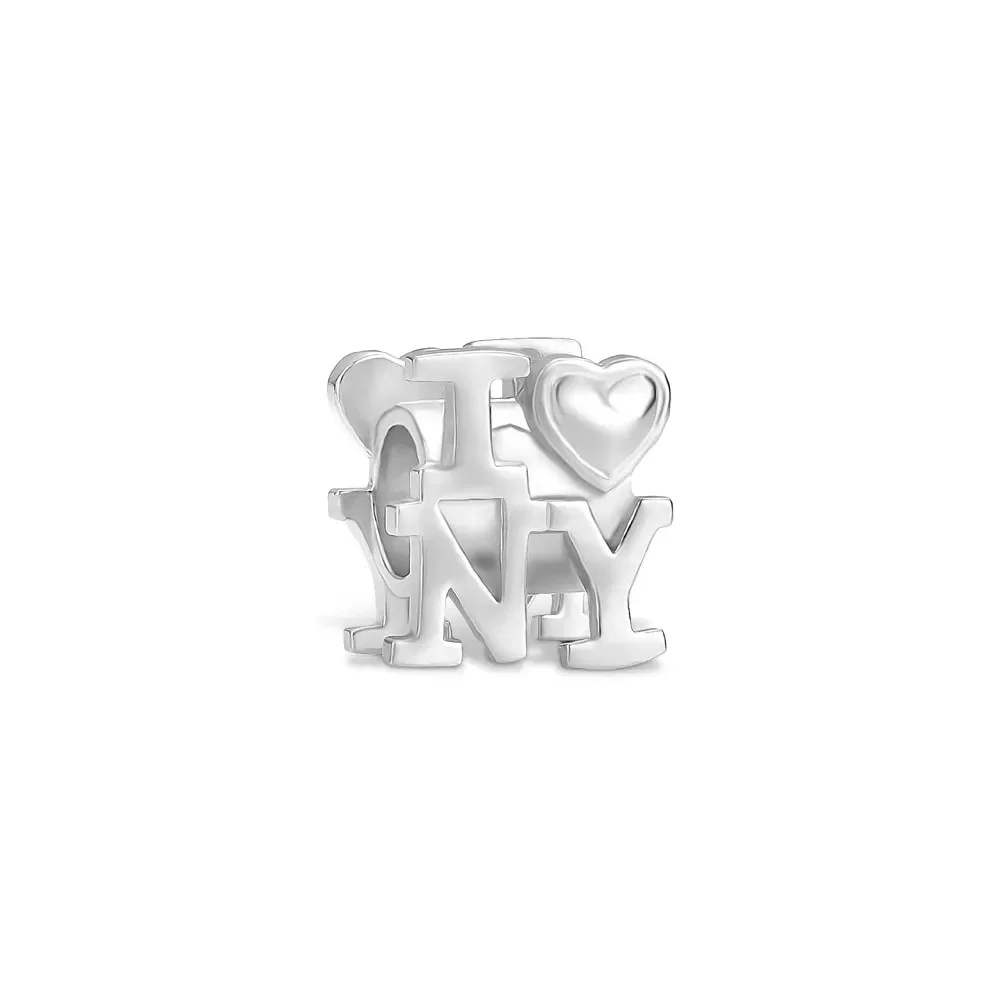 Separador Life Viagem I Love NY em Prata 925