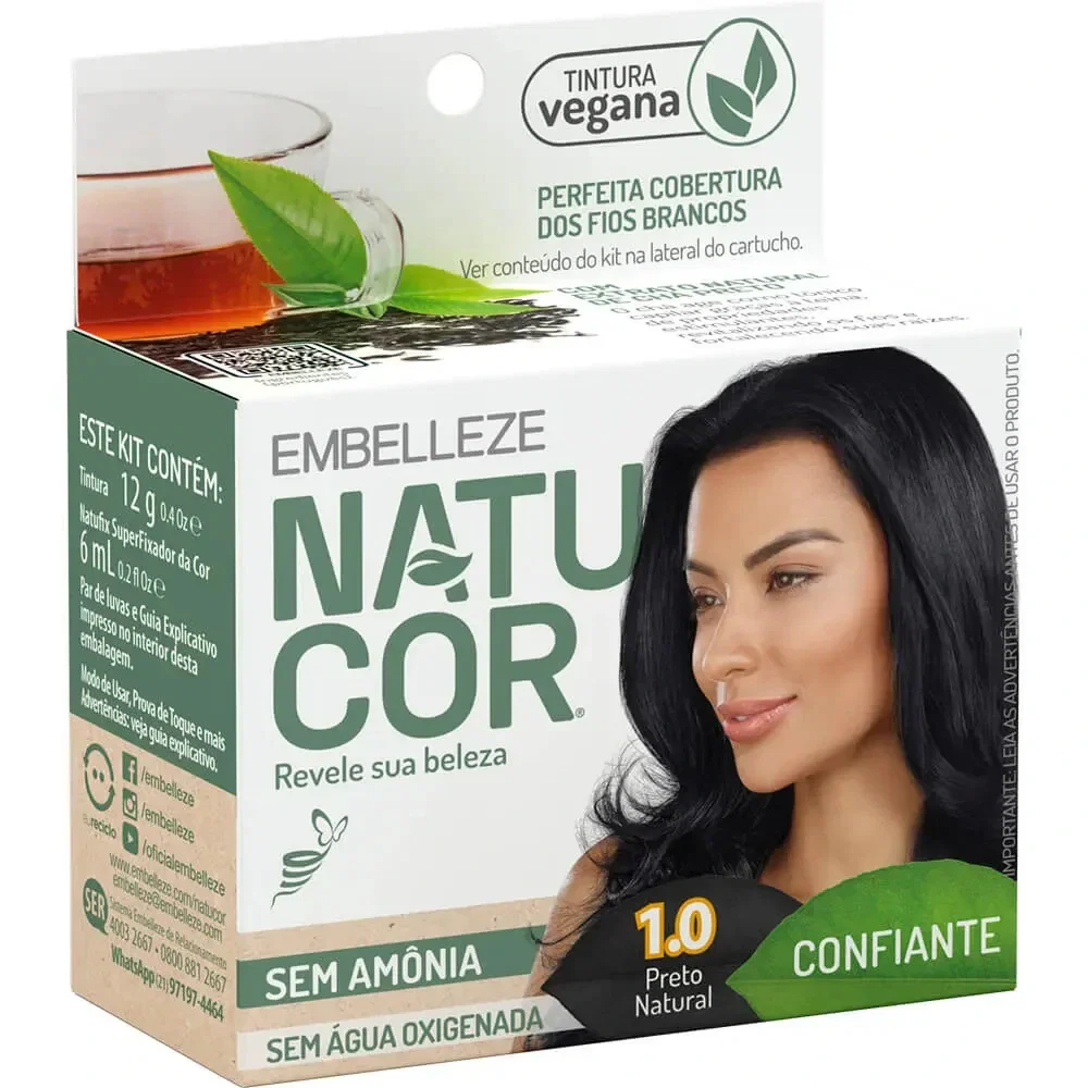 Tintura Natucor 1.0 Preto Natural