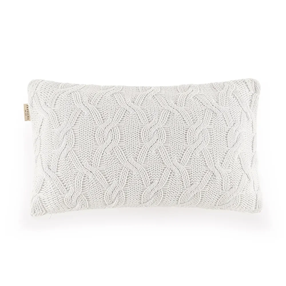 Almofada Tricot Vittoria 100% Algodão Branco