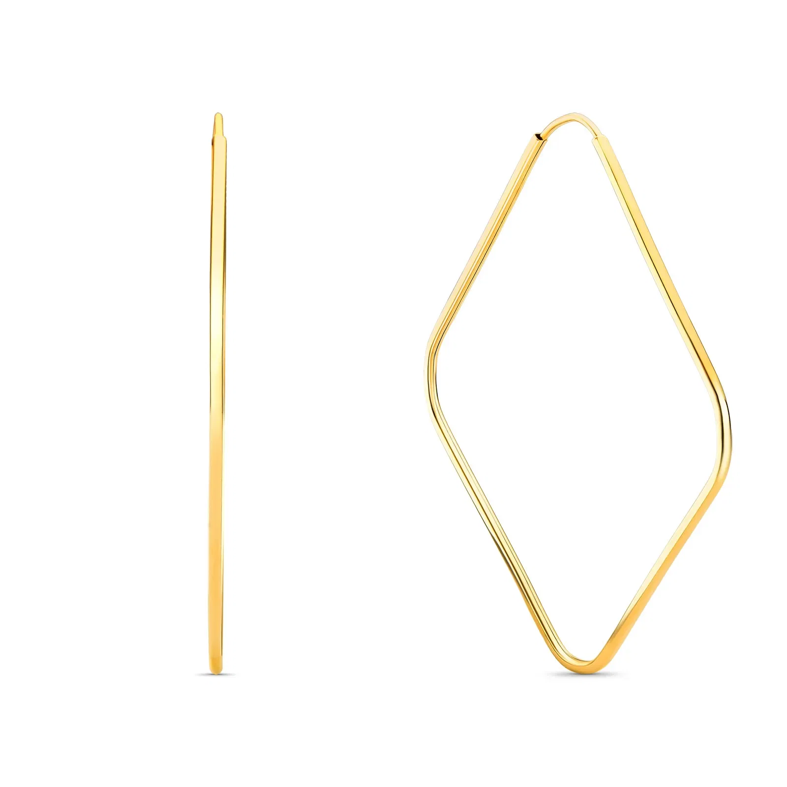 Argola Quadrada em Ouro Amarelo 18k, 16 mm — imagem 1