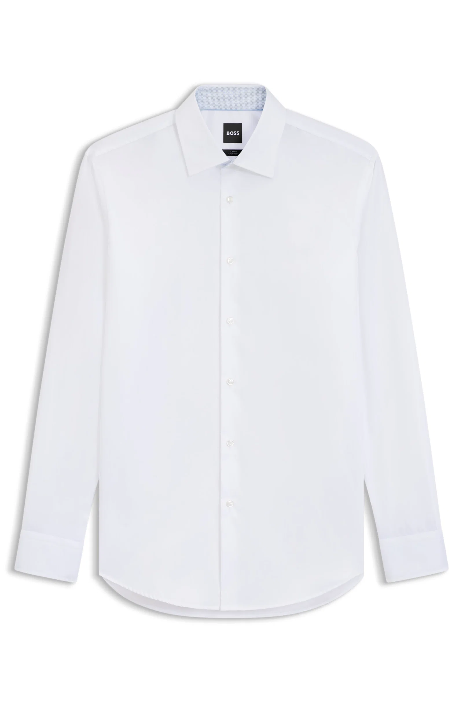 Camisa Slim Fit Em Popelina De Algodão — imagem 1