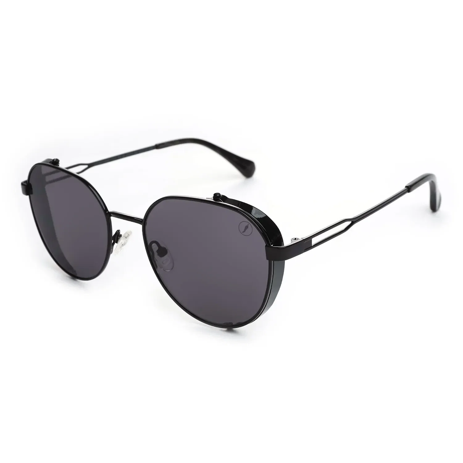 Óculos de Sol Masculino Chilli Beans Redondo Flap Preto