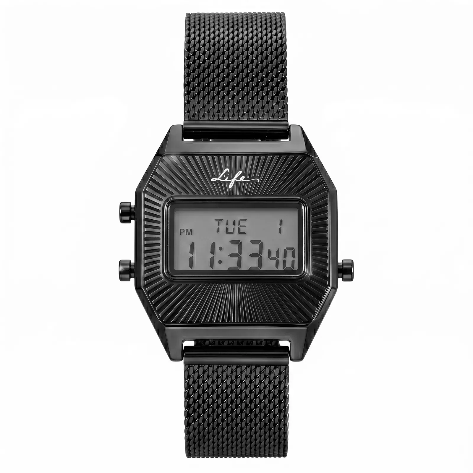 Relógio Life Digital Feminino em Aço Preto — imagem 1