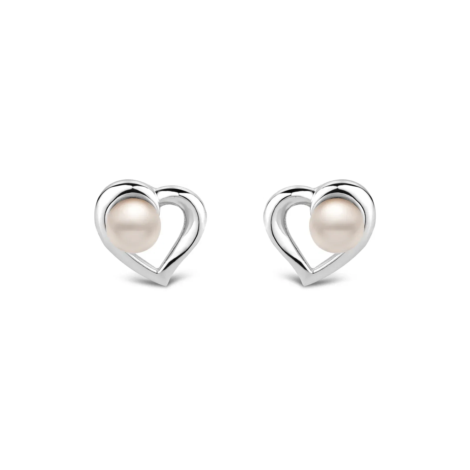Brinco Life Lovely Coração em Prata 925 com Pérola — imagem 1