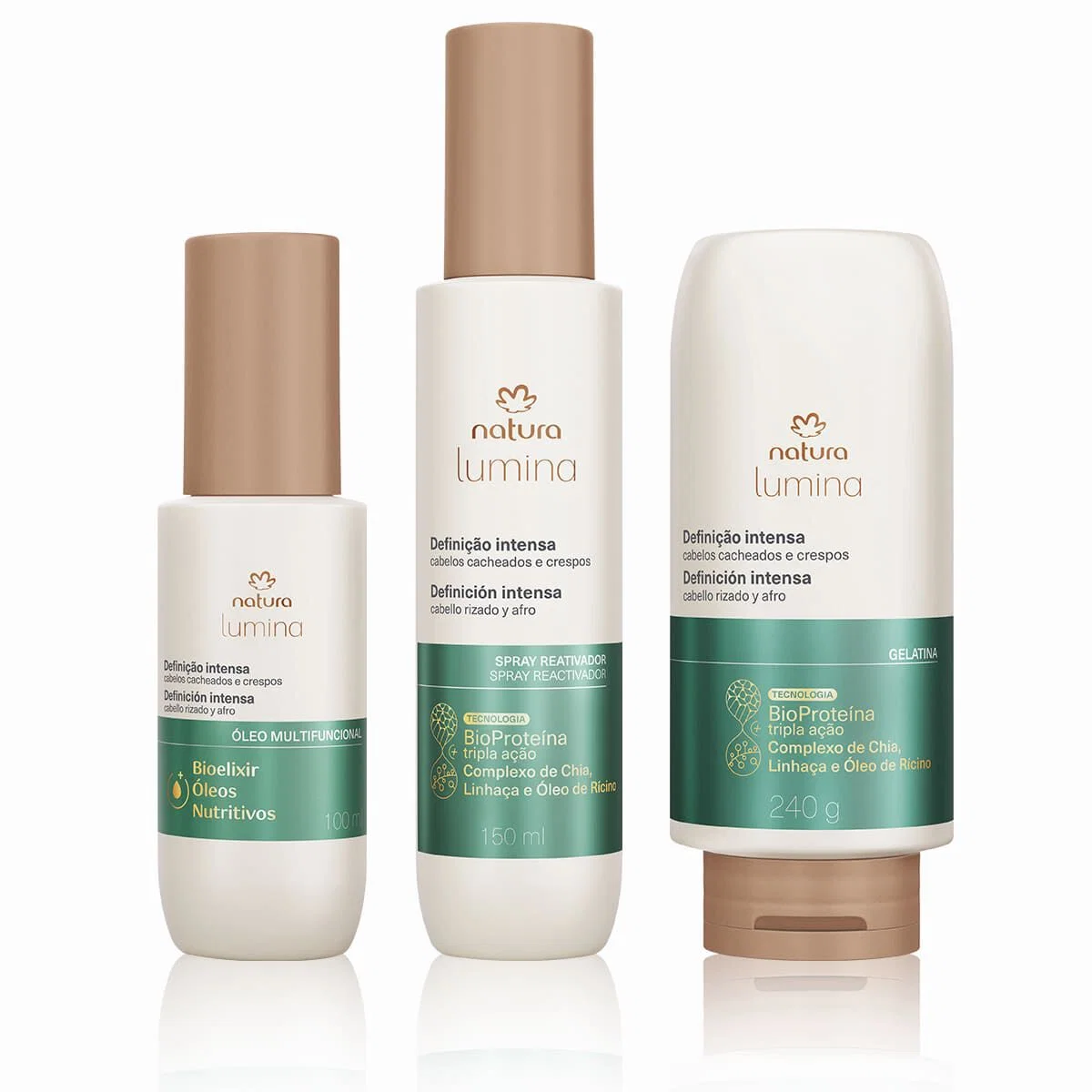 Kit Lumina Finalizadores para Cacheados e Crespos (3 produtos) — imagem 1